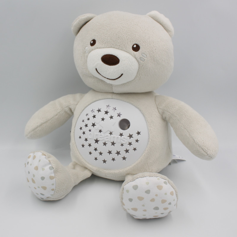 Peluche ourson projecteur Baby Bear beige First dreams CHICCO