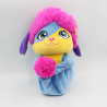 Peluche Popples bleu rose jaune Lulu 2015