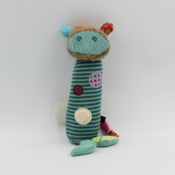 Doudou baton hochet vache Les Jolis pas beaux MOULIN ROTY