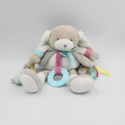 Doudou et compagnie chien blanc beige gris bleu rose Toopi