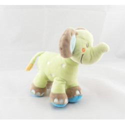 Doudou musical éléphant vert avec ballon NICOTOY