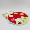 Doudou plat coccinelle rouge vert bleu KALOO