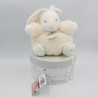 Doudou lapin blanc P'tit lapinou PERLE KALOO
