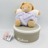 Doudou lapin plume blanc mauve KALOO 