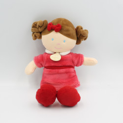 Doudou ours plume rose framboise KALOO