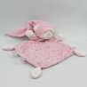 Doudou plat ours blanc rose étoiles NICOTOY SIMBA TOYS