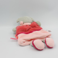 Doudou et compagnie marionnette souris grise rose rouge plic ploc