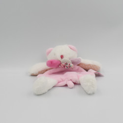 Doudou et compagnie plat chat ours blanc rose Les Gommettes