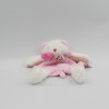 Doudou et compagnie plat chat ours blanc rose Les Gommettes