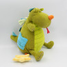 Doudou musical dragon vert Walter LILLIPUTIENS