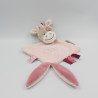 Doudou plat Jade la licorne beige marron rose NATTOU