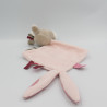 Doudou plat Jade la licorne beige marron rose NATTOU
