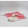 Doudou plat vache rose blanc Tidou Lola Play to Grow NOUKIE'S