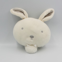 Doudou musical tête de lapin blanc gris KIABI SIMBA TOYS