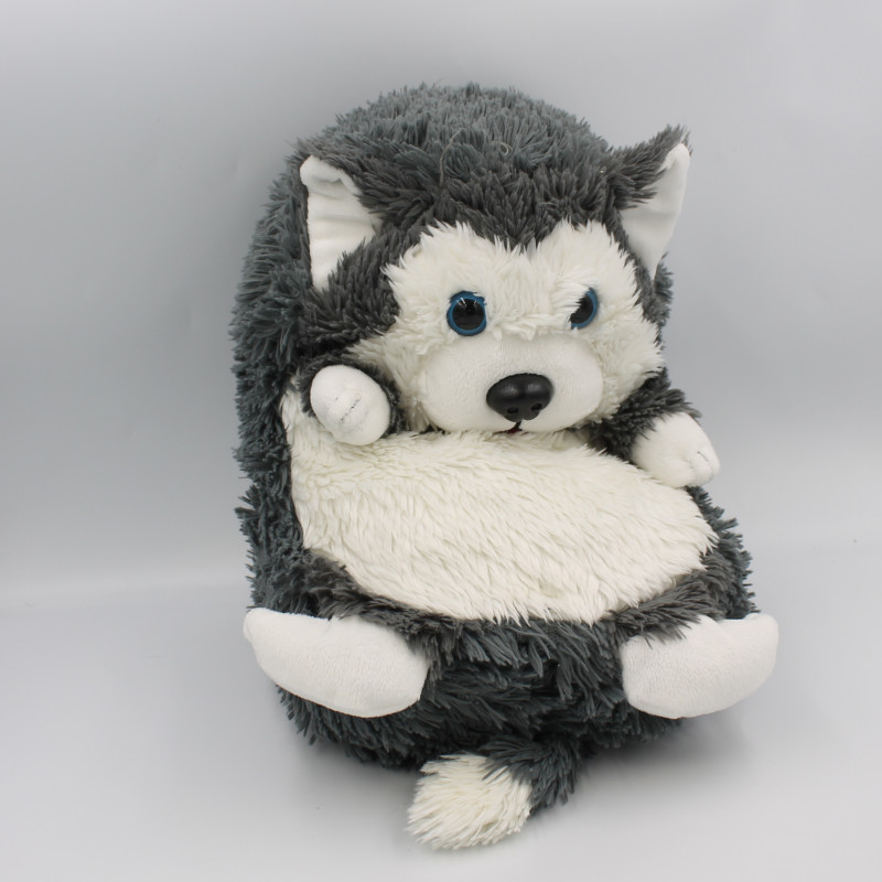 Peluche Cali Pets chien loup gris blanc DUJARDIN JAY AT JAY