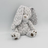 Doudou lapin blanc gris taches SIMBA TOYS