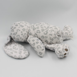 Doudou lapin blanc gris taches SIMBA TOYS