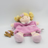 Doudou et compagnie marionnette poupée fille Melle rose avec ours