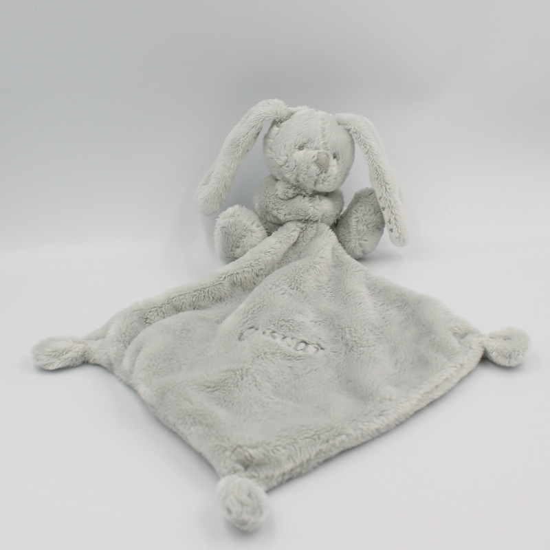 Doudou lapin gris blanc étoiles mouchoir Oscar SIMBA TOYS