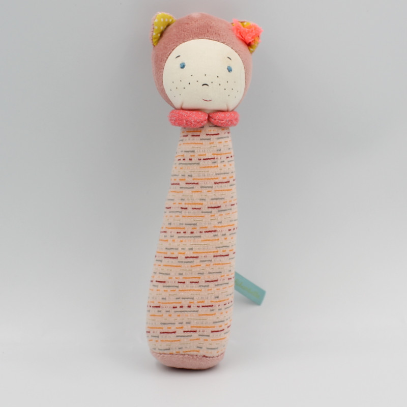 Doudou baton poupée Mademoiselle et Ribambelle MOULIN ROTY