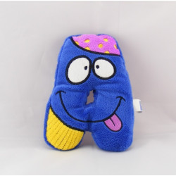 Doudou semi plat lettre A bleu LA BANQUE POSTALE