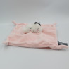 Doudou plat nuage blanc rose ORCHESTRA