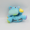 Doudou balle hippopotame bleu vert FISHER PRICE