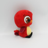 Peluche oiseau rouge jaune 