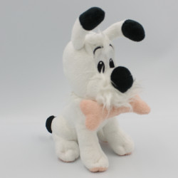 Doudou peluche chien blanc Idéfix avec os rose ASTERIX