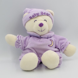 Doudou ours Baby Bear mauve lune GIPSY