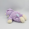 Doudou ours Baby Bear mauve lune GIPSY