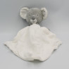 Doudou koala gris blanc mouchoir cajou SUCRE D'ORGE