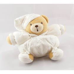Doudou ours boule blanc coeur bleu KALOO