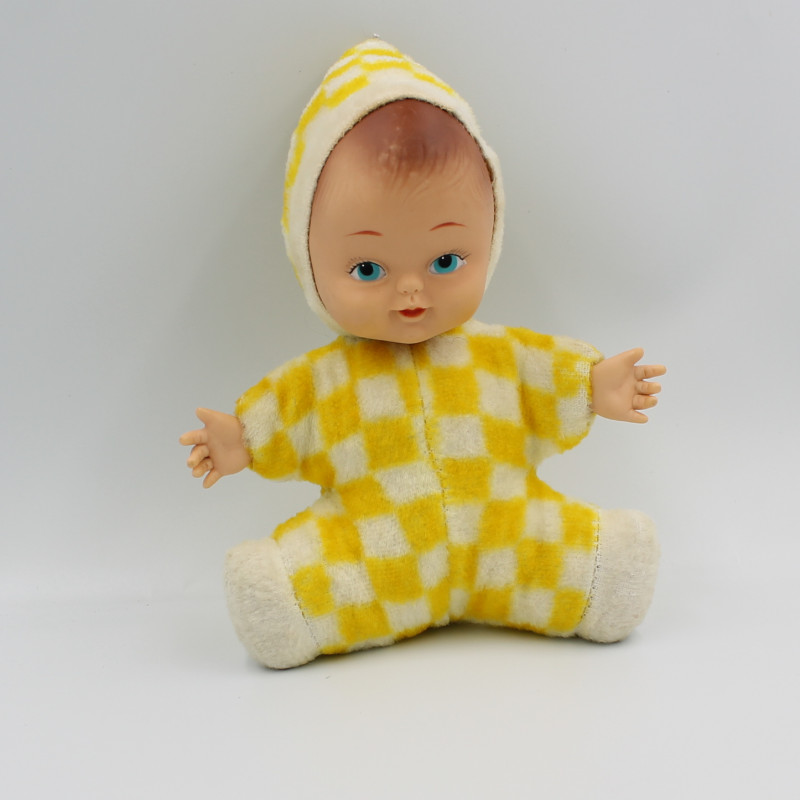 Ancienne poupée jaune BERGERE DE FRANCE