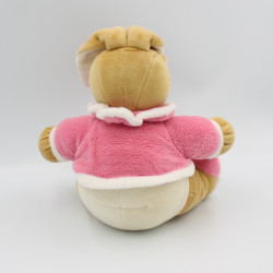 Doudou lapin beige rose blanc GIFI
