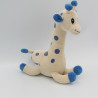 Doudou  girafe bleu beige NOVALAC 2