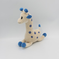 Doudou  girafe bleu beige NOVALAC 2