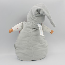 Doudou baby pouce poupée gris blanc rouge étoiles COROLLE