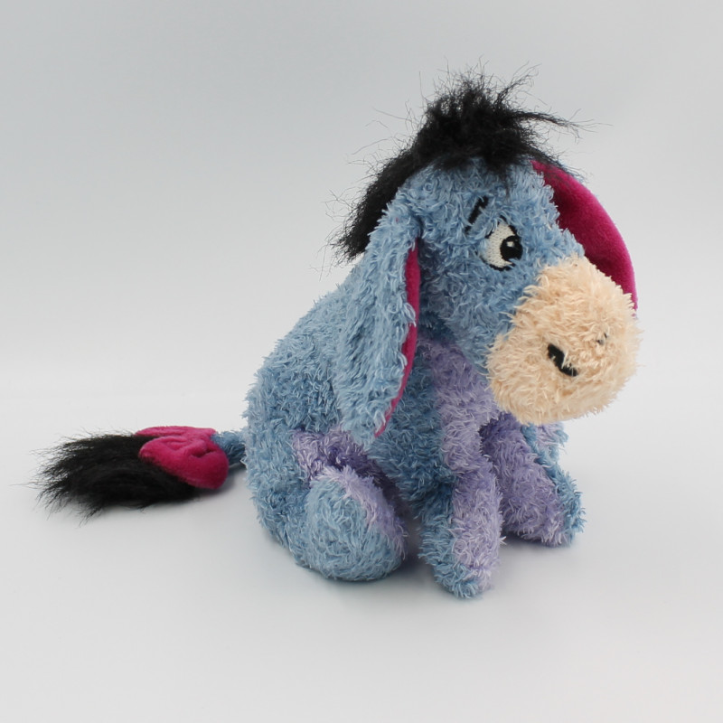 Doudou Ane bleu Bourriquet bouclettes DISNEY