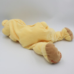 Ancienne peluche doudou chien ours jaune beige Rumple FISHER PRICE Vintage