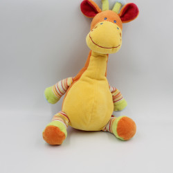 Doudou Girafe jaune orange MOTS D'ENFANTS