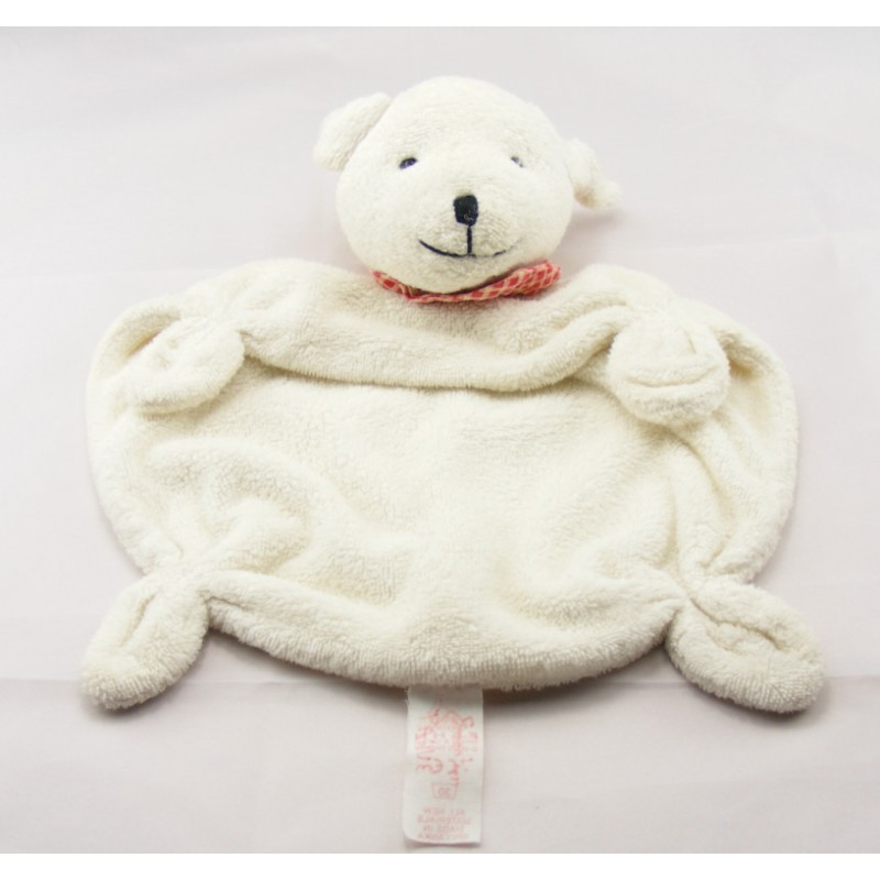 Doudou plat lapin blanc FEHN 