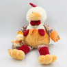 Doudou et compagnie coq poule Poupilou avec bébé 36 cm