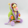 Peluche Tigrou en robe de chambre peignoir vert mauve DISNEY