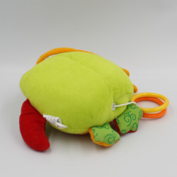 Doudou musical hibou chouette verte rouge orange FORMULA BABY