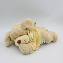 Doudou musical chien sweat capuche jaune NICOTOY