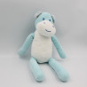 Doudou hippopotame bleu blanc TOM & KIDDY TOMKIDS