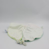 Doudou plat souris vert gris blanc pois GIPSY