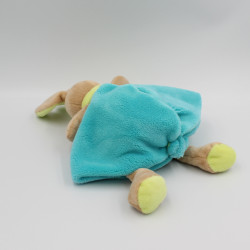 Doudou et compagnie plat lapin beige bleu vert avec ours Graffitis