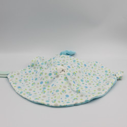 Doudou plat chien bleu blanc escargot GIPSY